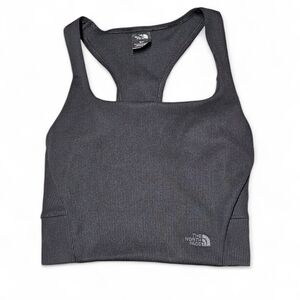 The North Face Ribbed Lightly Lined Longline Bralette Crop Top Size Small